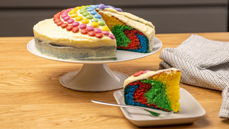Regenbogenkuchen