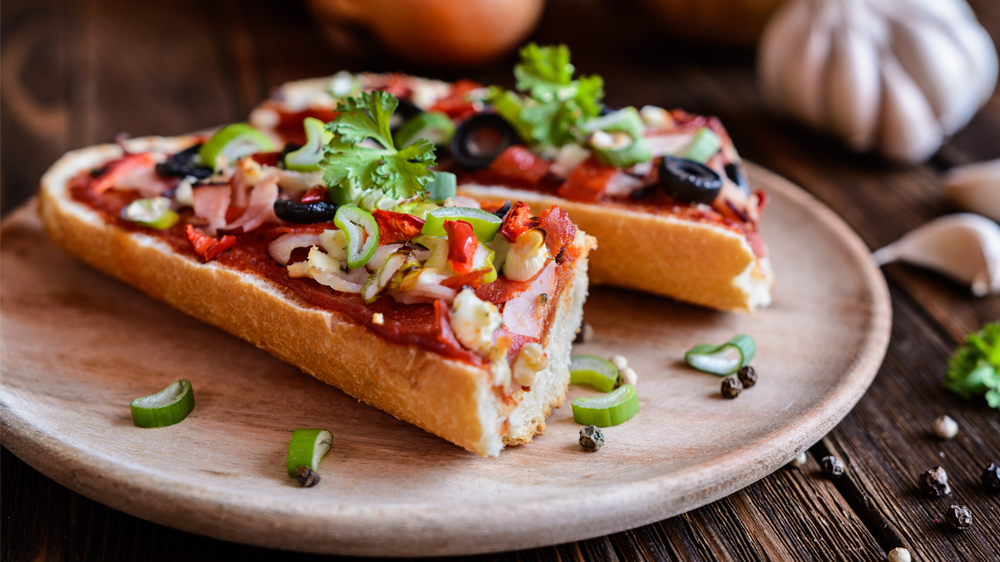 Pizza-Baguette - Schmeckt selbst gemacht am besten • Koch-Mit