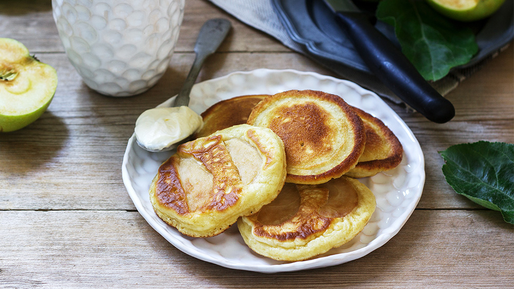 Fluffige Apfel-Blinis