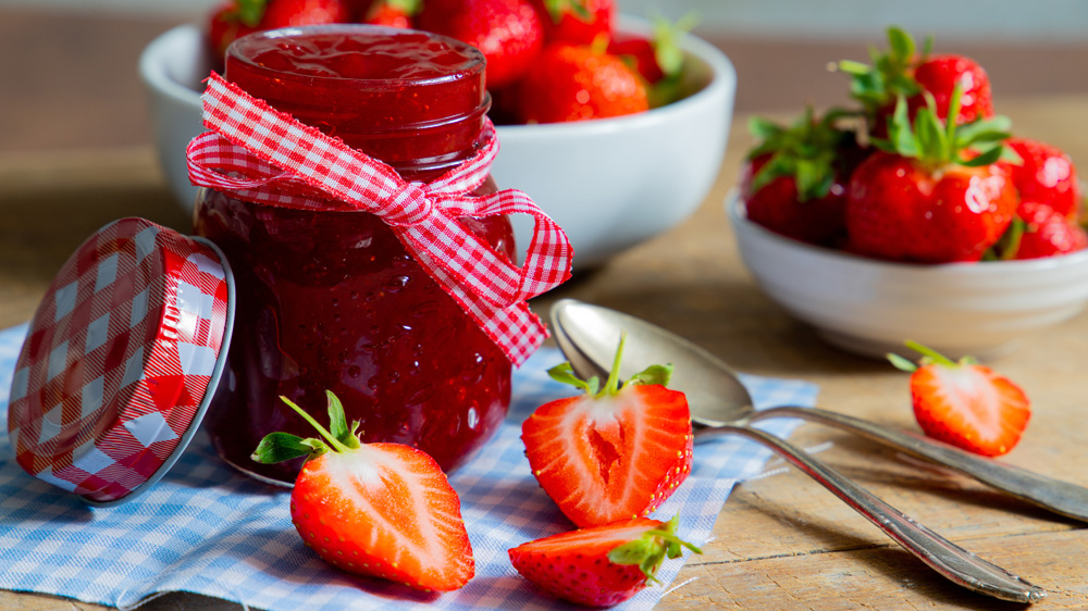 Sommerreife Erdbeeren