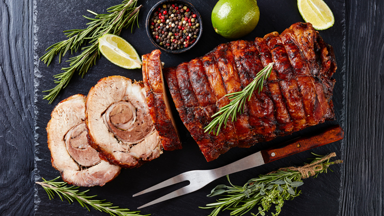 Spießbraten im Backofen