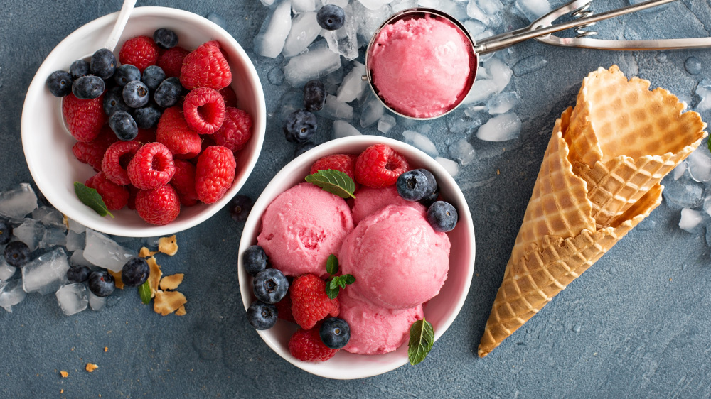 Veganes Eis selber machen | Fruchteis mit Sojajoghurt • Koch-Mit