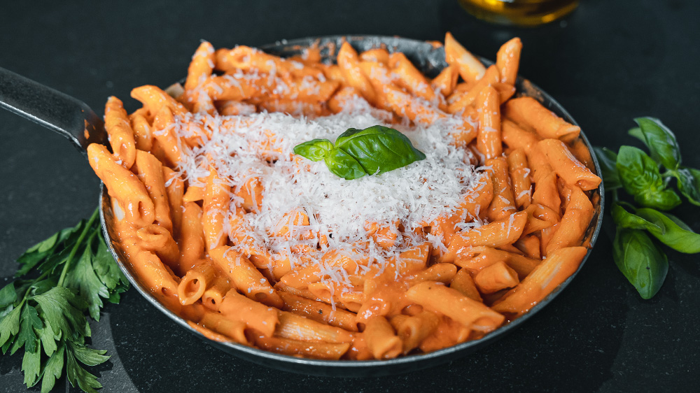Paprika-Pasta | Veganes und cremiges Rezept • Koch-Mit