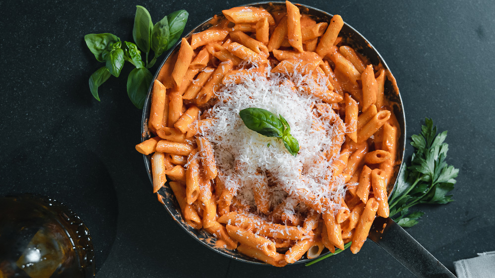 Paprika-Pasta: vegan und cremig
