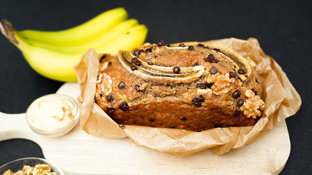 Extra saftiges Bananenbrot mit Apfelmus • Koch-Mit