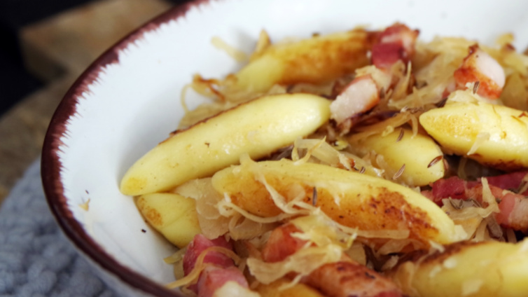 Schupfnudeln mit Sauerkraut