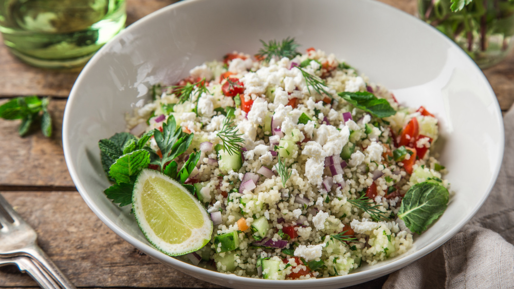 Couscous-Salat mit Feta