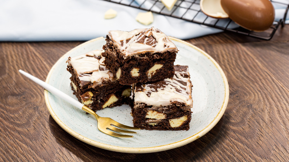 Brownies mit Kinder Schokolade