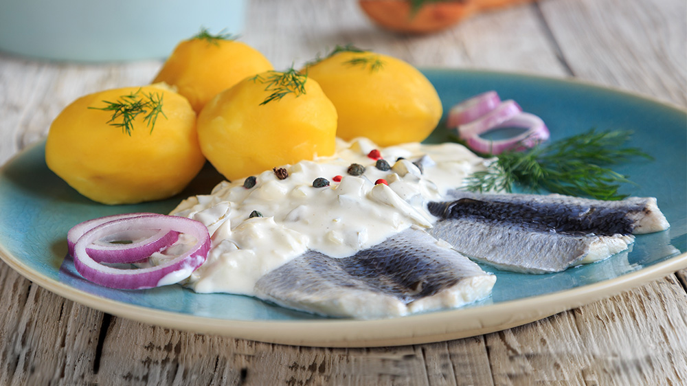 Matjes Hausfrauenart - Klassisch mit Apfel und Joghurt • Koch-Mit